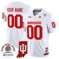 Indiana Hoosiers 2025 Rose Bowl & Indiana State Patch Vapor Limited Custom Jersey - All Stitched
