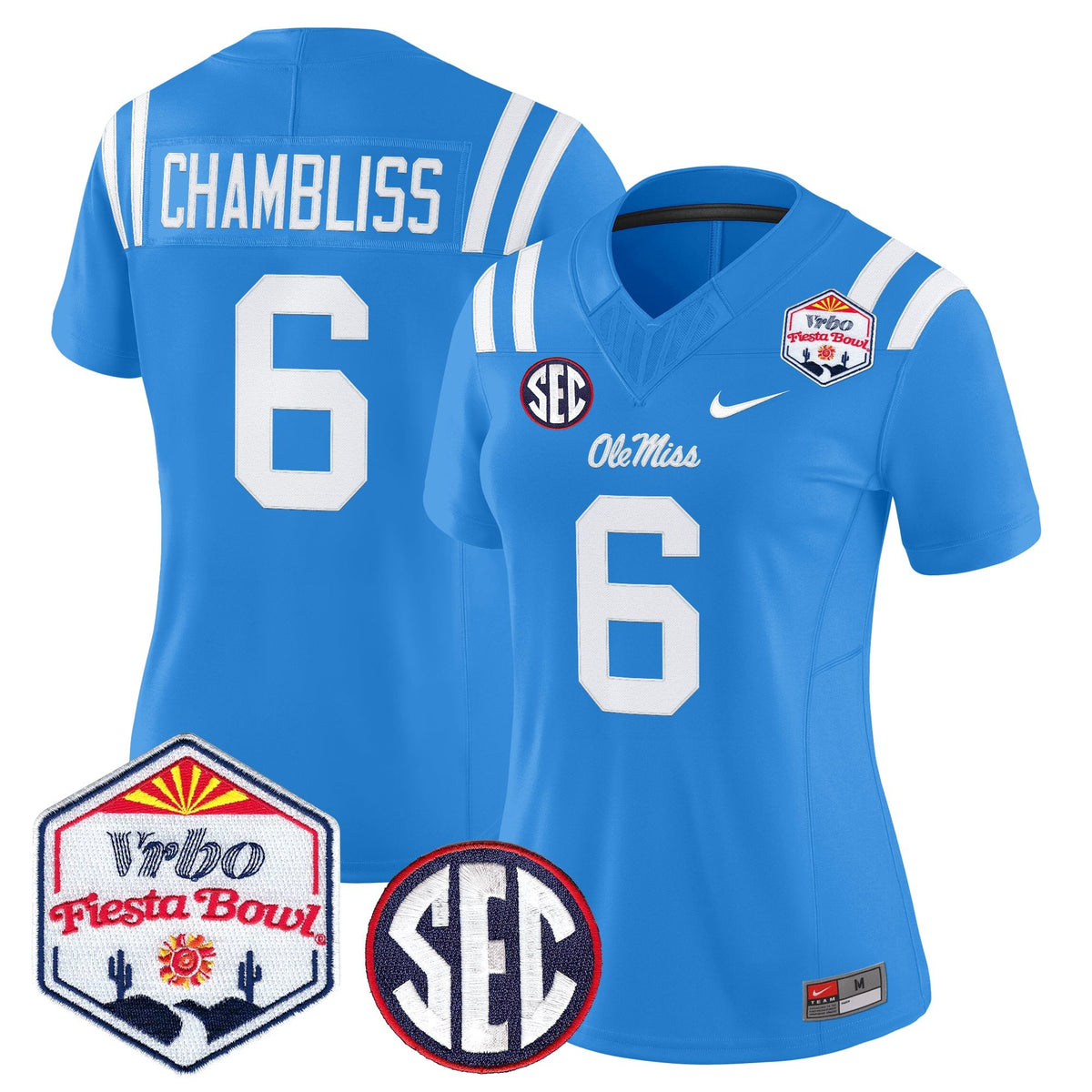 Women's Ole Miss Rebels 2026 The Fiesta Bowl Vapor Limited Jersey - All Stitched