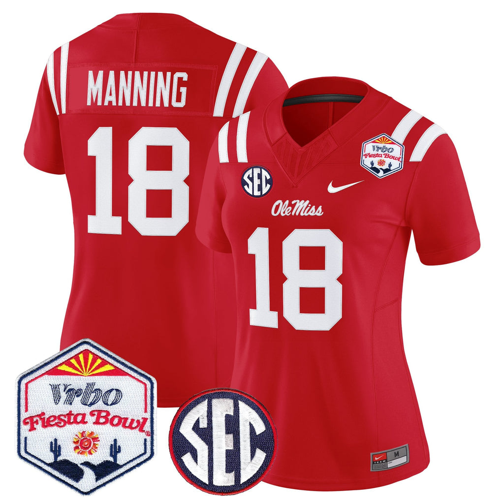Women's Ole Miss Rebels 2026 The Fiesta Bowl Vapor Limited Jersey - All Stitched