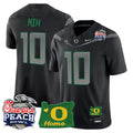 Men's Oregon Ducks 2026 Peach Bowl & Oregon State Patch Vapor Limited Jersey - All Stitched
