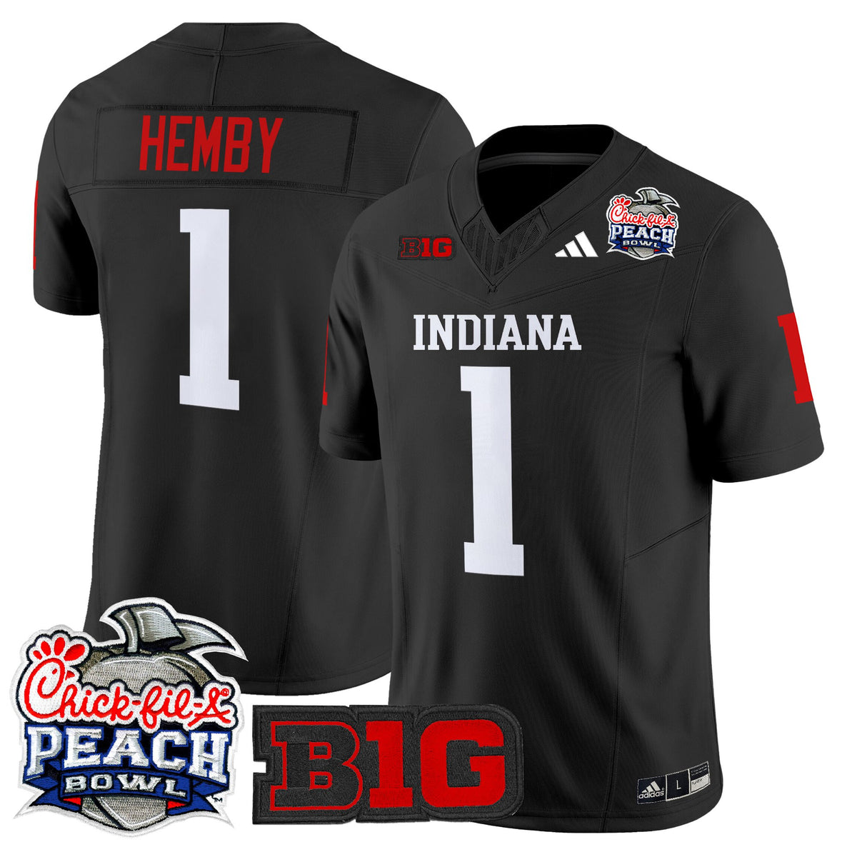 Men's Indiana Hoosiers 2026 Peach Bowl Vapor Limited Jersey V2 - All Stitched