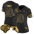 Women's Miami Hurricanes 2025/26 Cotton Bowl & Florida Patch Gold Vapor Limited Jersey - All Stitched