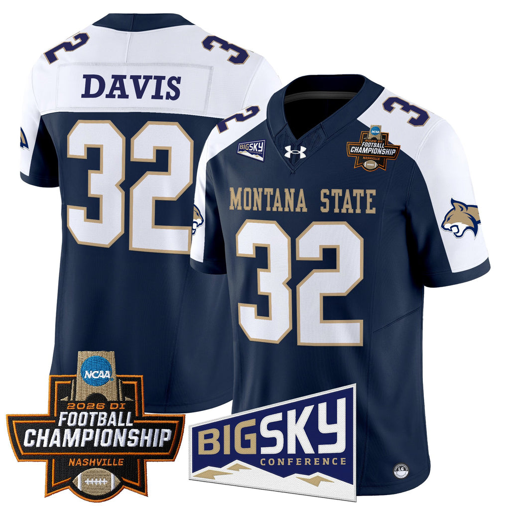 Men's Montana State Bobcats 2026 Football Championship Vapor Limited Jersey - All Stitched