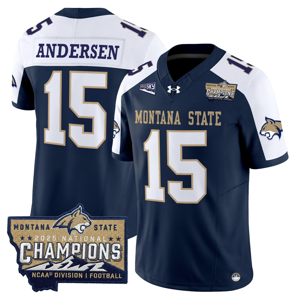 Men's Montana State Bobcats 2025 National Champions Vapor Limited Jersey - All Stitched