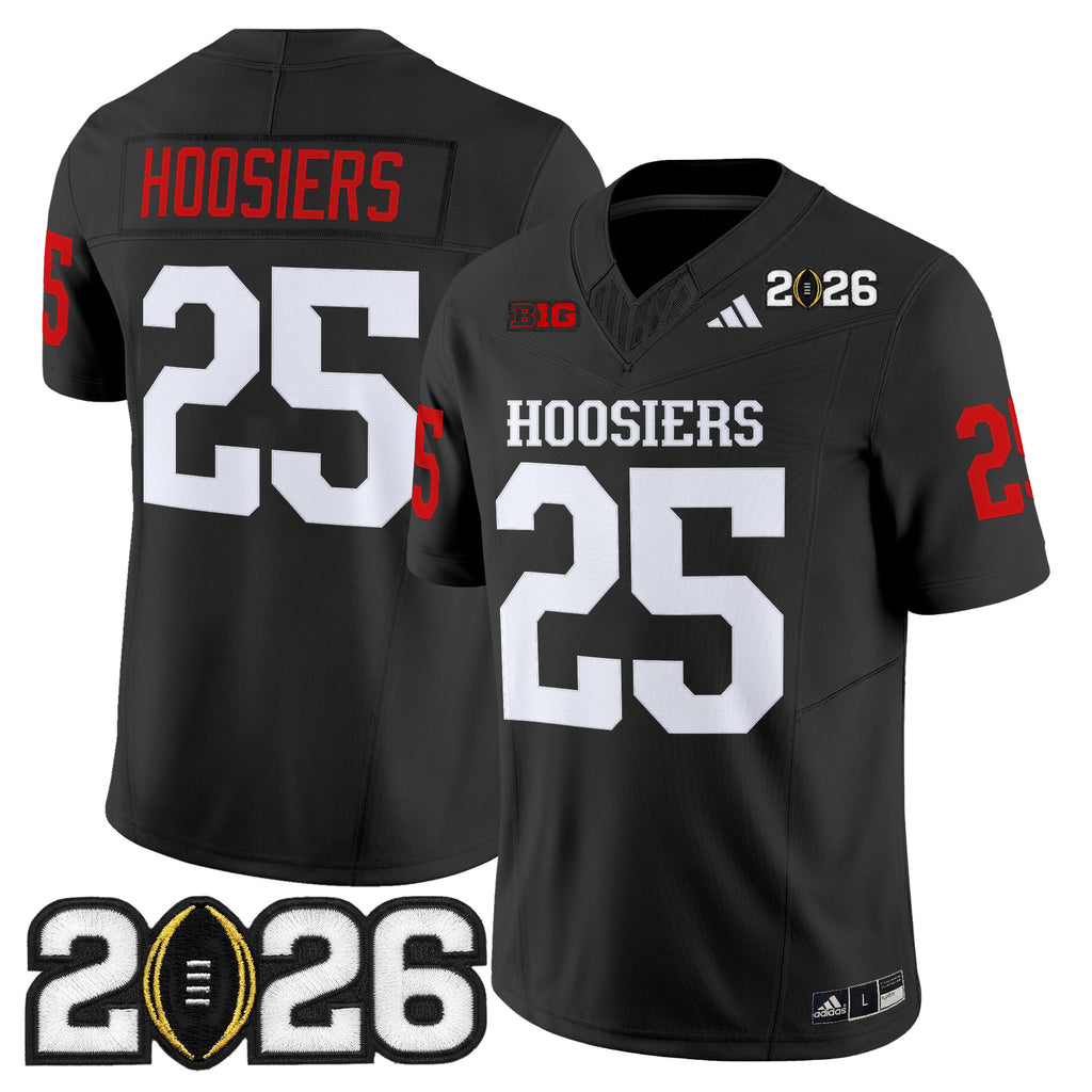 Men's Indiana Hoosiers 2026 CFP Final Patch Vapor Limited Jersey - All Stitched