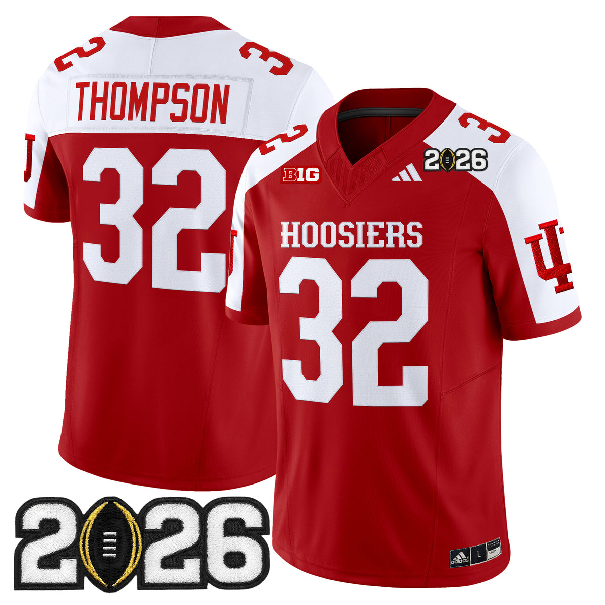 Men's Indiana Hoosiers 2026 CFP Final Patch Vapor Limited Jersey - All Stitched