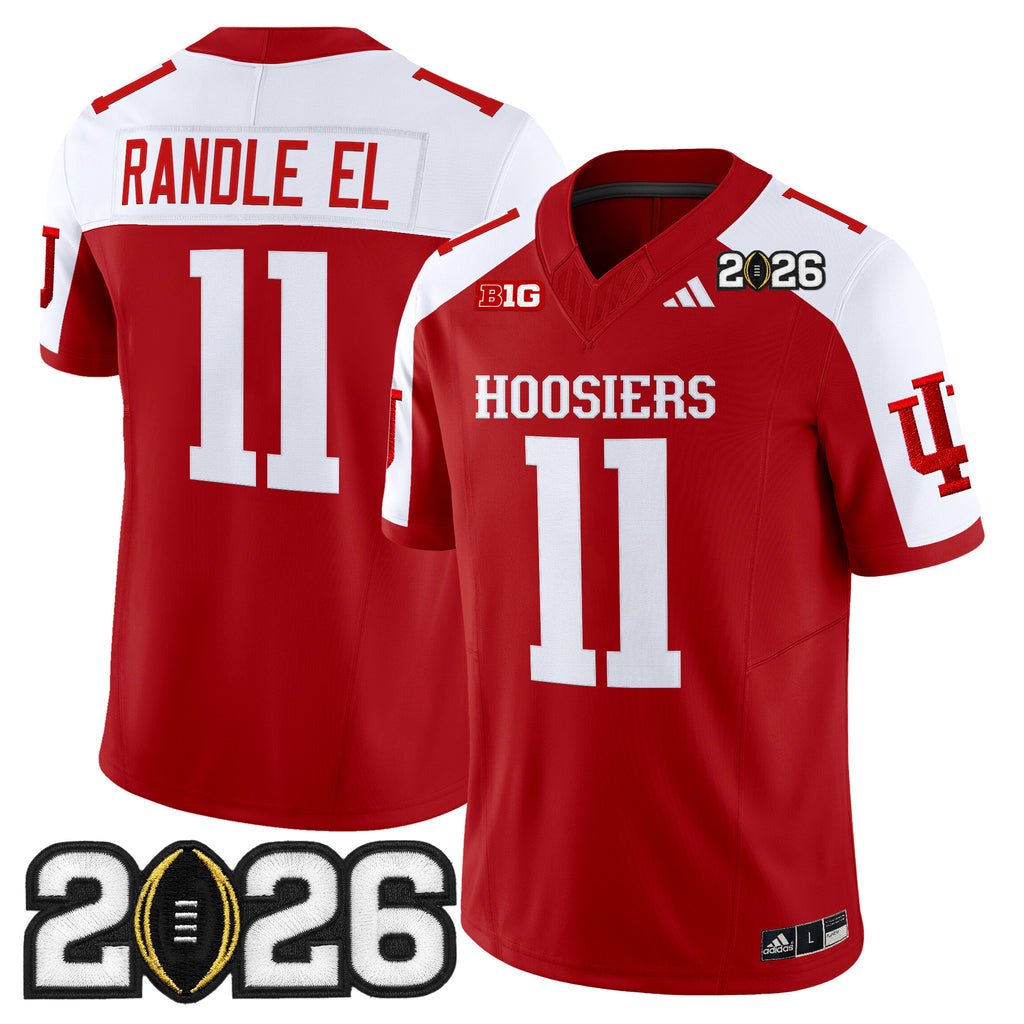 Men's Indiana Hoosiers 2026 CFP Final Patch Vapor Limited Jersey - All Stitched