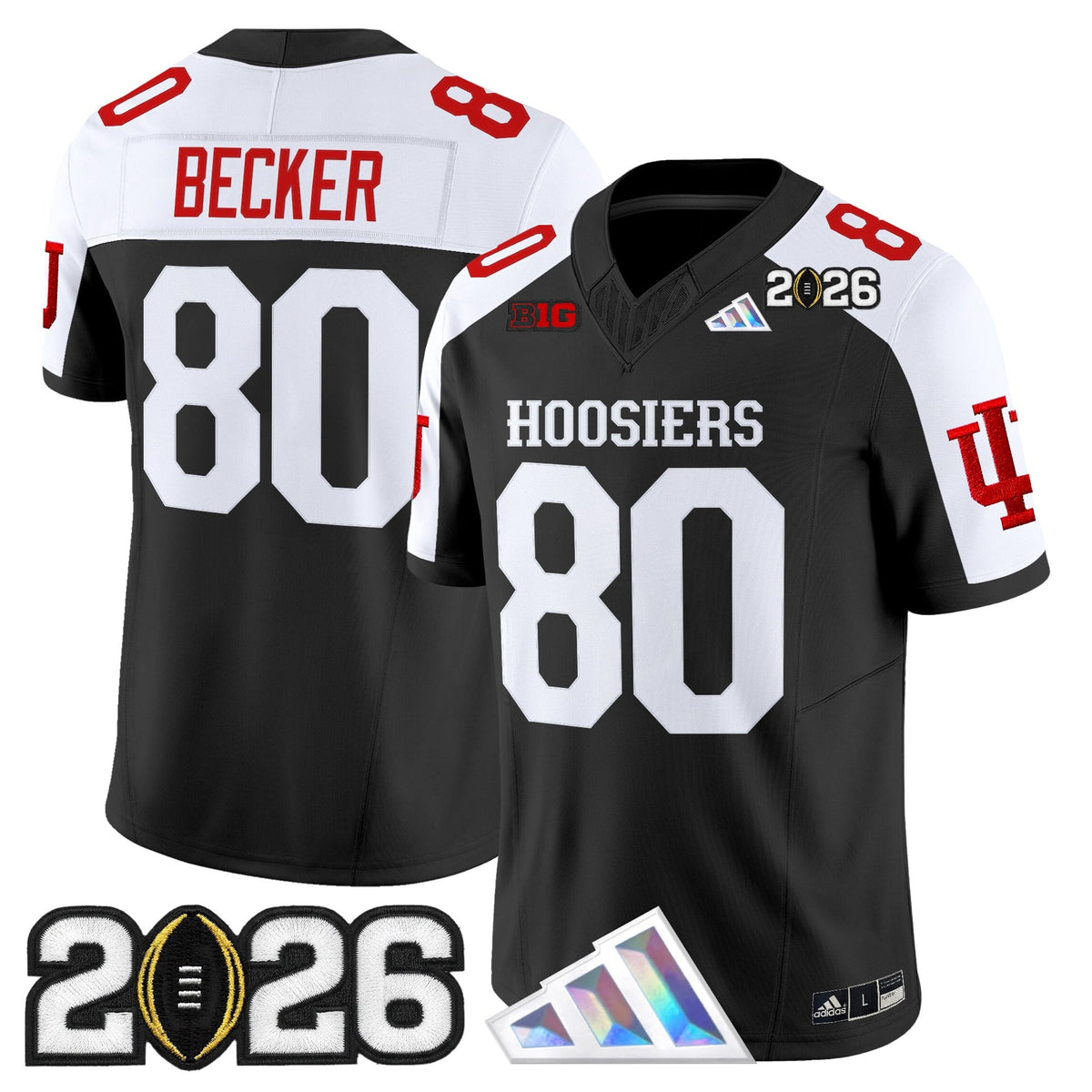 Men's Indiana Hoosiers 2026 CFP Final Patch Vapor Limited Jersey V4 - All Stitched
