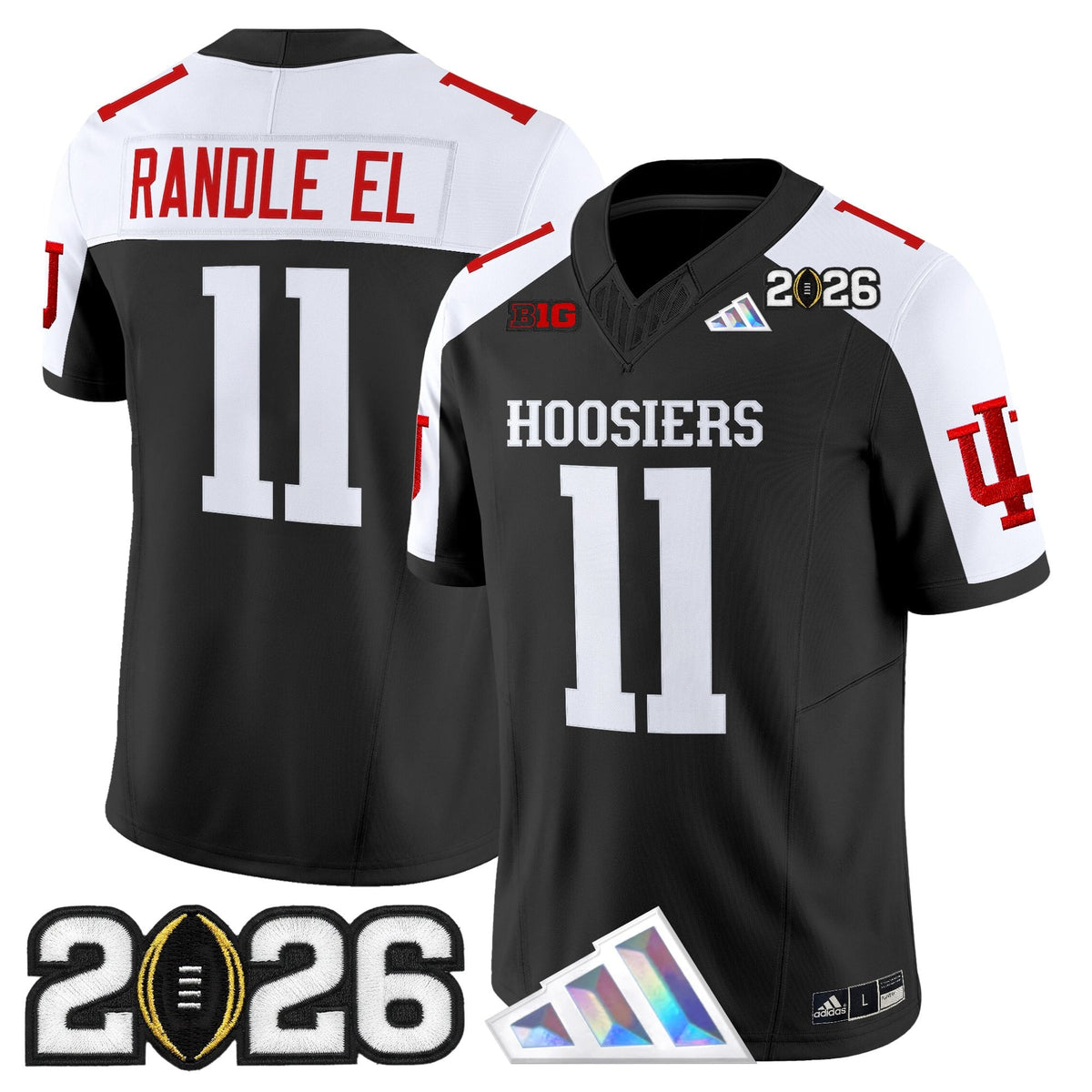 Men's Indiana Hoosiers 2026 CFP Final Patch Vapor Limited Jersey V4 - All Stitched