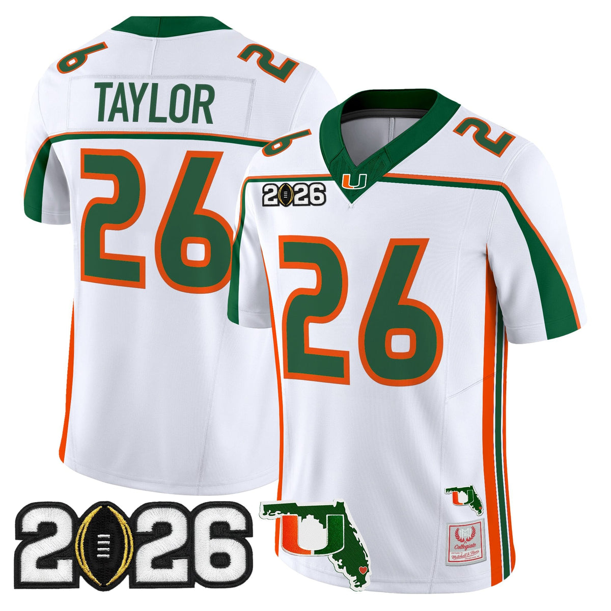 Miami Hurricanes Throwback Vapor Limited Jersey - 2026 CFP Final & Florida Patch - All Stitched