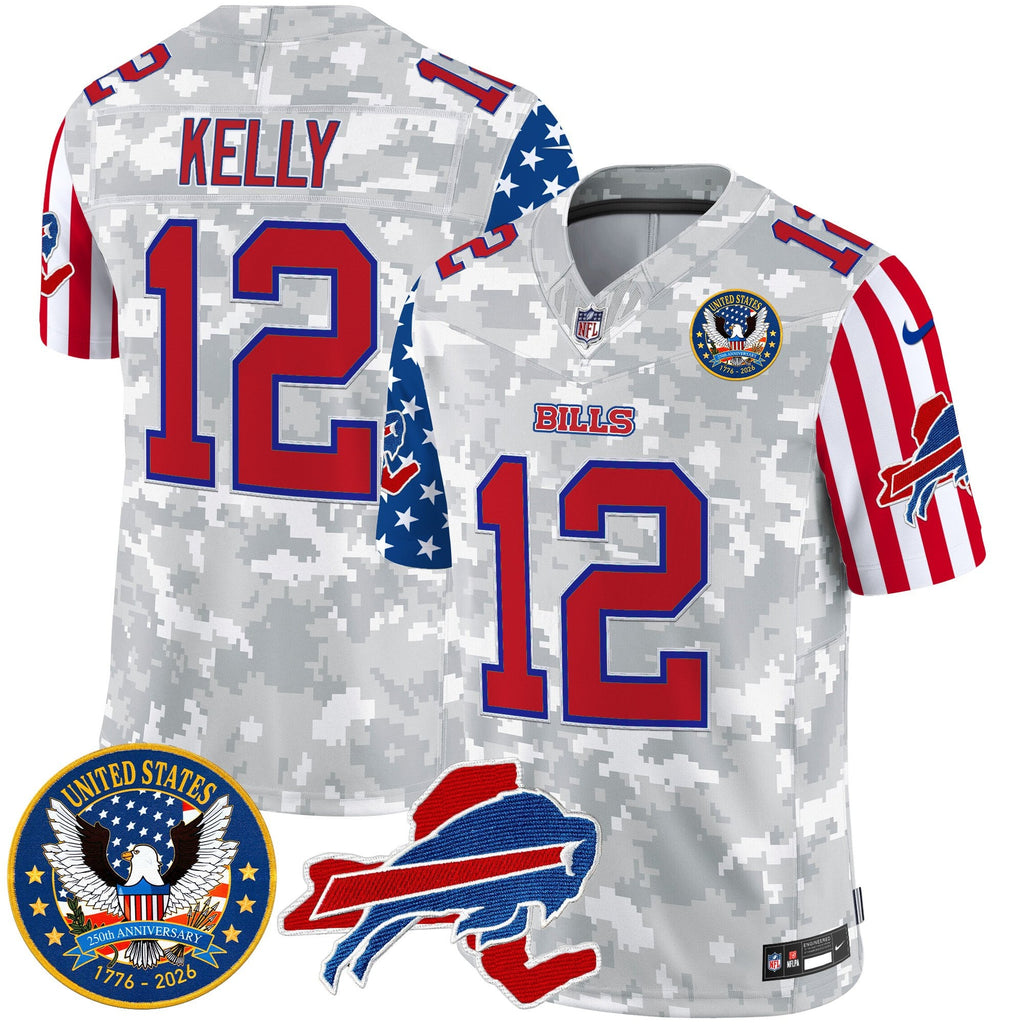 Men's Buffalo Bills "America250 Edition" Style Vapor Limited Jersey - All Stitched
