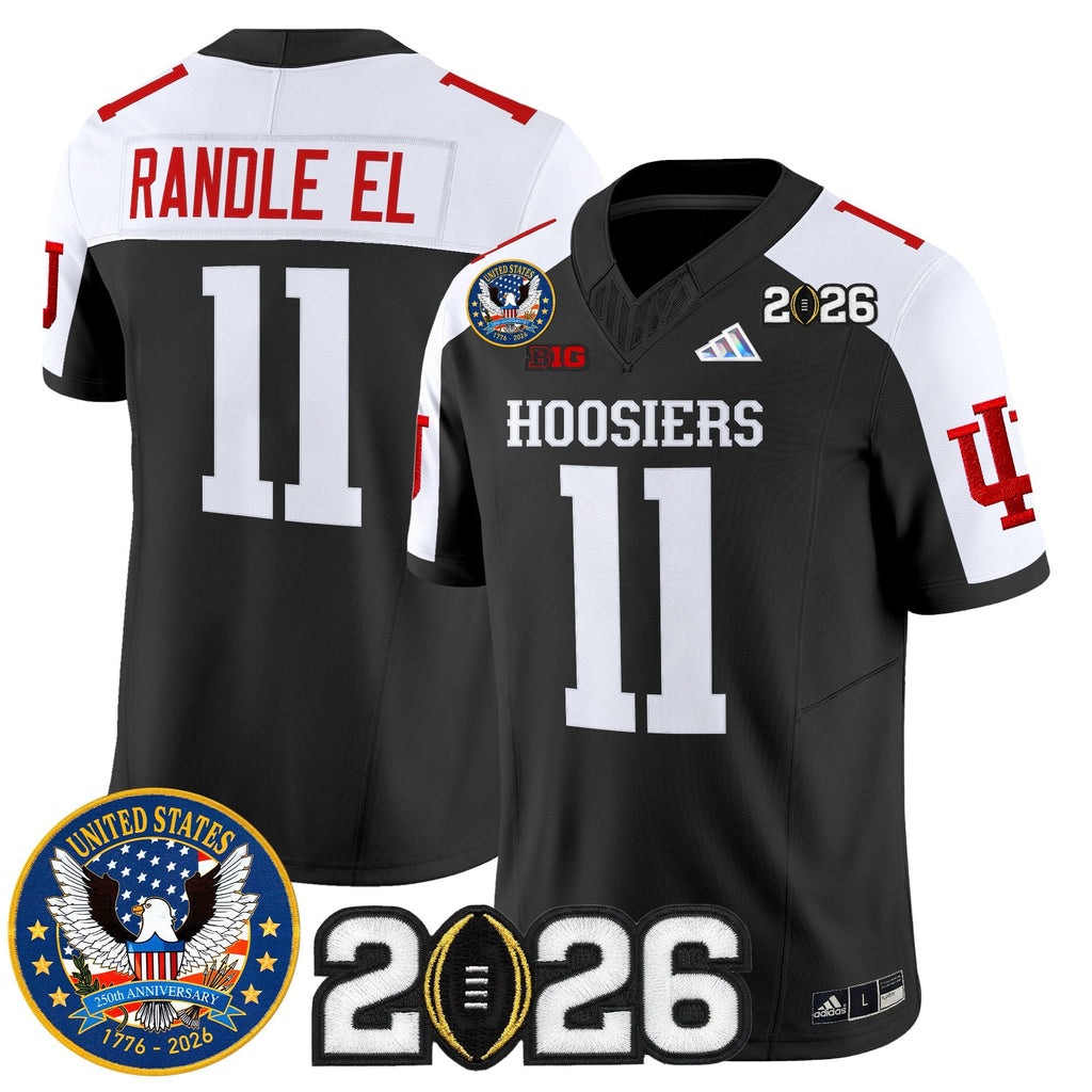 Men's Indiana Hoosiers "United States 250th Anniversary Patch" Vapor Limited Jersey - All Stitched