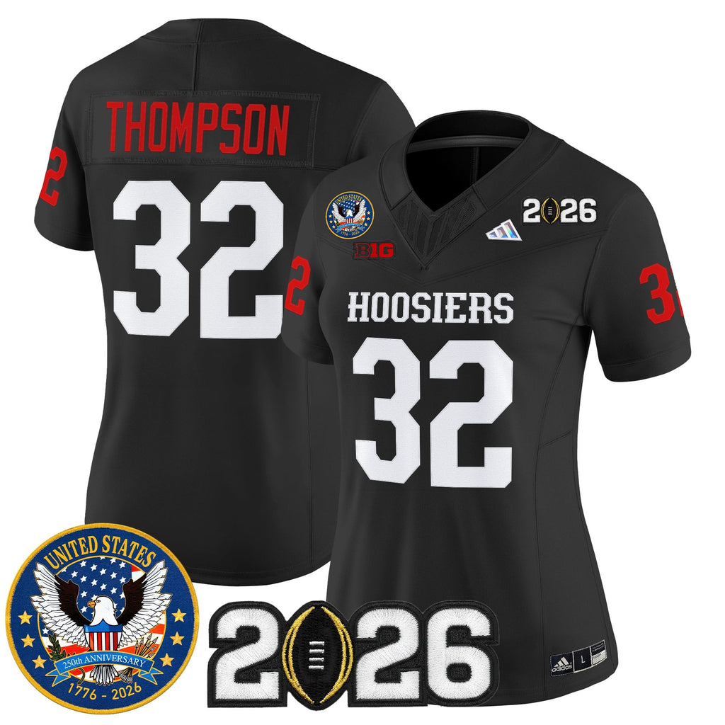 Women's Indiana Hoosiers "United States 250th Anniversary Patch" Vapor Limited Jersey - All Stitched