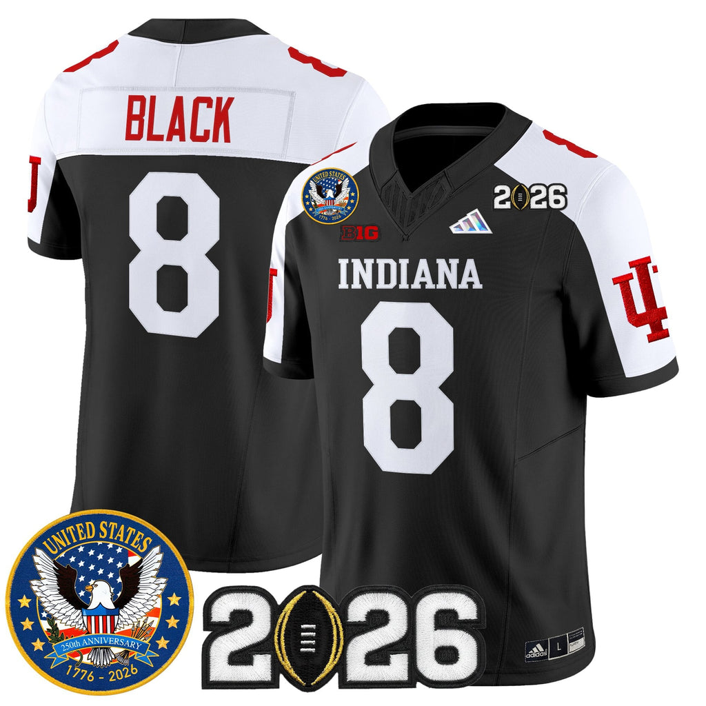 Men's Indiana Hoosiers "United States 250th Anniversary Patch" Vapor Limited Jersey V2 - All Stitched