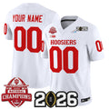 Indiana Hoosiers 2025 National Champions & 2026 CFP Final Patch Vapor Limited Custom Jersey V2 - All Stitched