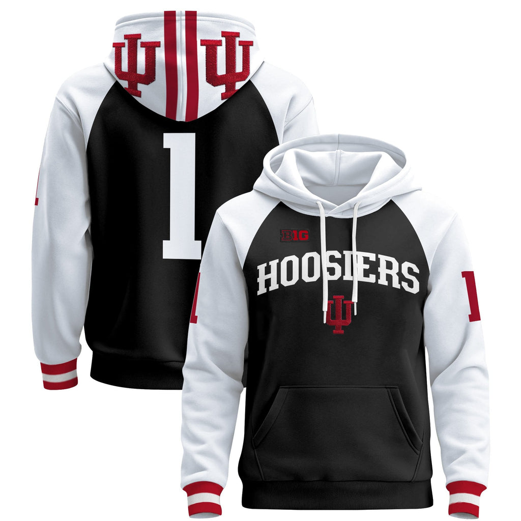 Men's Indiana Hoosiers 2025 National Champions & 2026 CFP Final Patch Premium Pullover Hoodie V2 - All Stitched