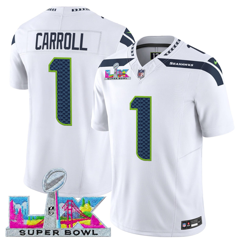 Men's Seattle Seahawks Super Bowl LX Vapor Limited Jersey - All Stitched