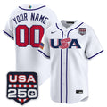 Team USA World Baseball Classic 250America Patch Vapor Premier Custom Jersey - All Stitched