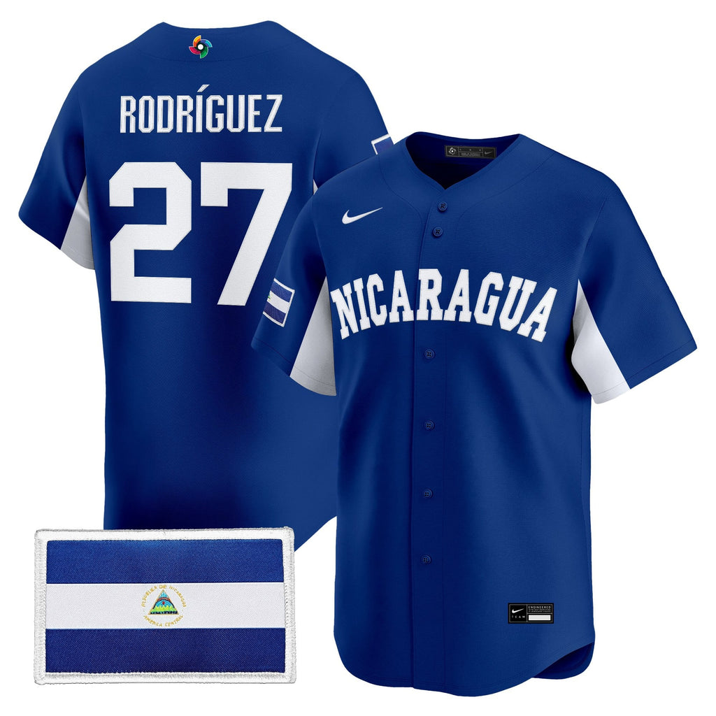Men's Team Nicaragua 2026 World Baseball Classic Vapor Premier Jersey - All Stitched
