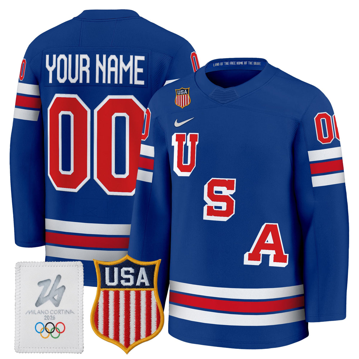 2026 USA Women's Olympic Gold Medalist Custom Hockey Jersey - All Stitched