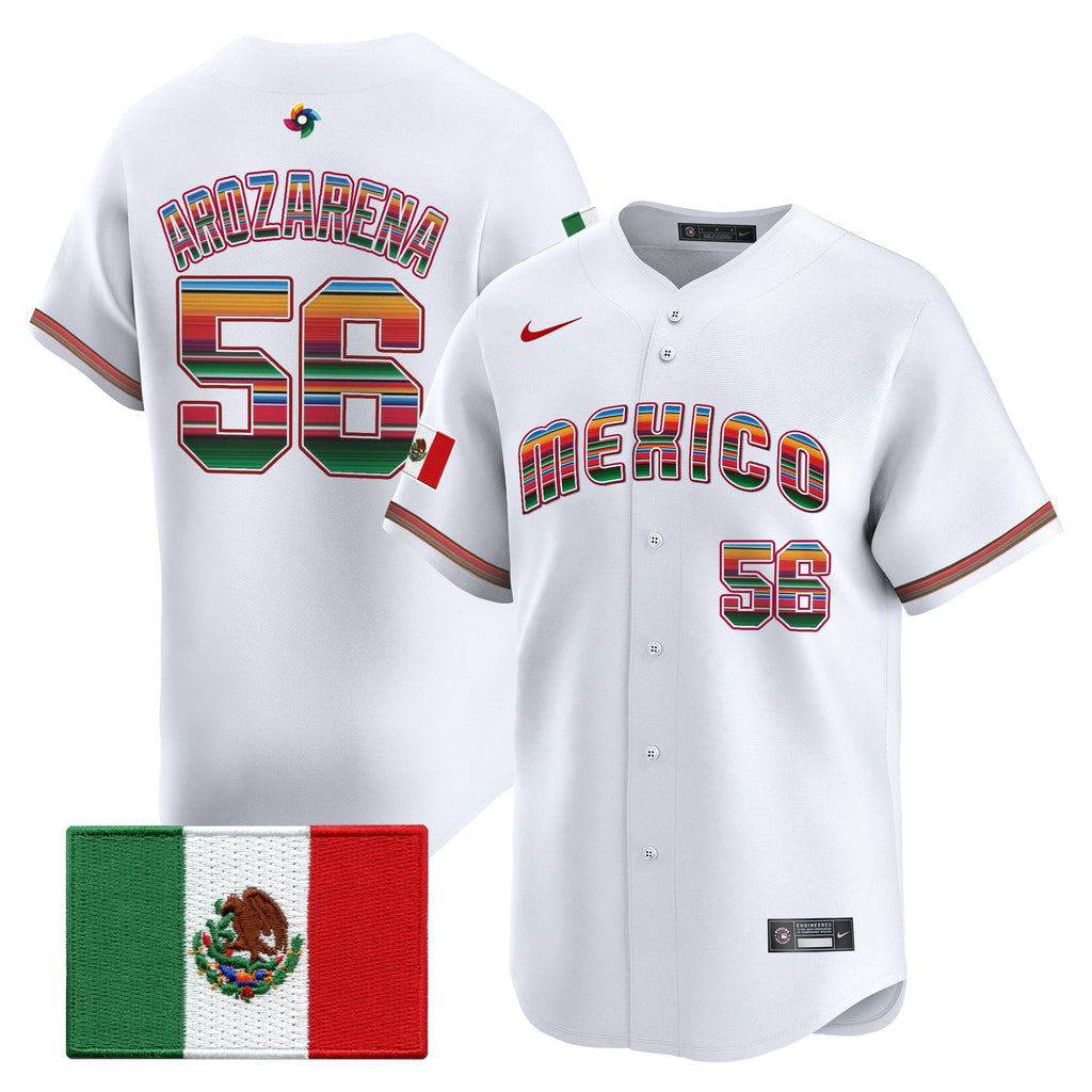 Men's Team Mexico World Baseball Classic "Serape Edition" Vapor Premier Jersey - 2026 Roster - All Stitched
