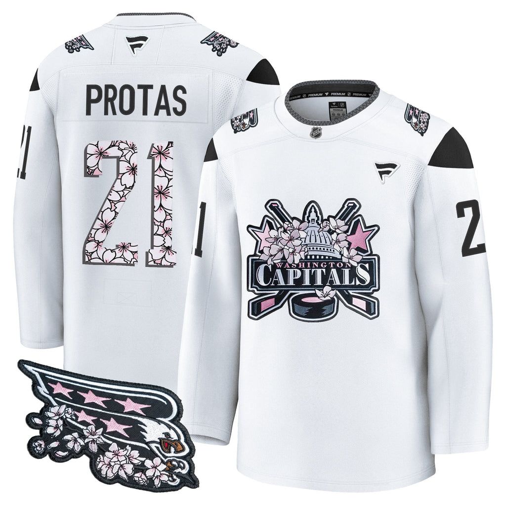 Men's Washington Capitals 2026 Cherry Blossom Premium Jersey - All Stitched