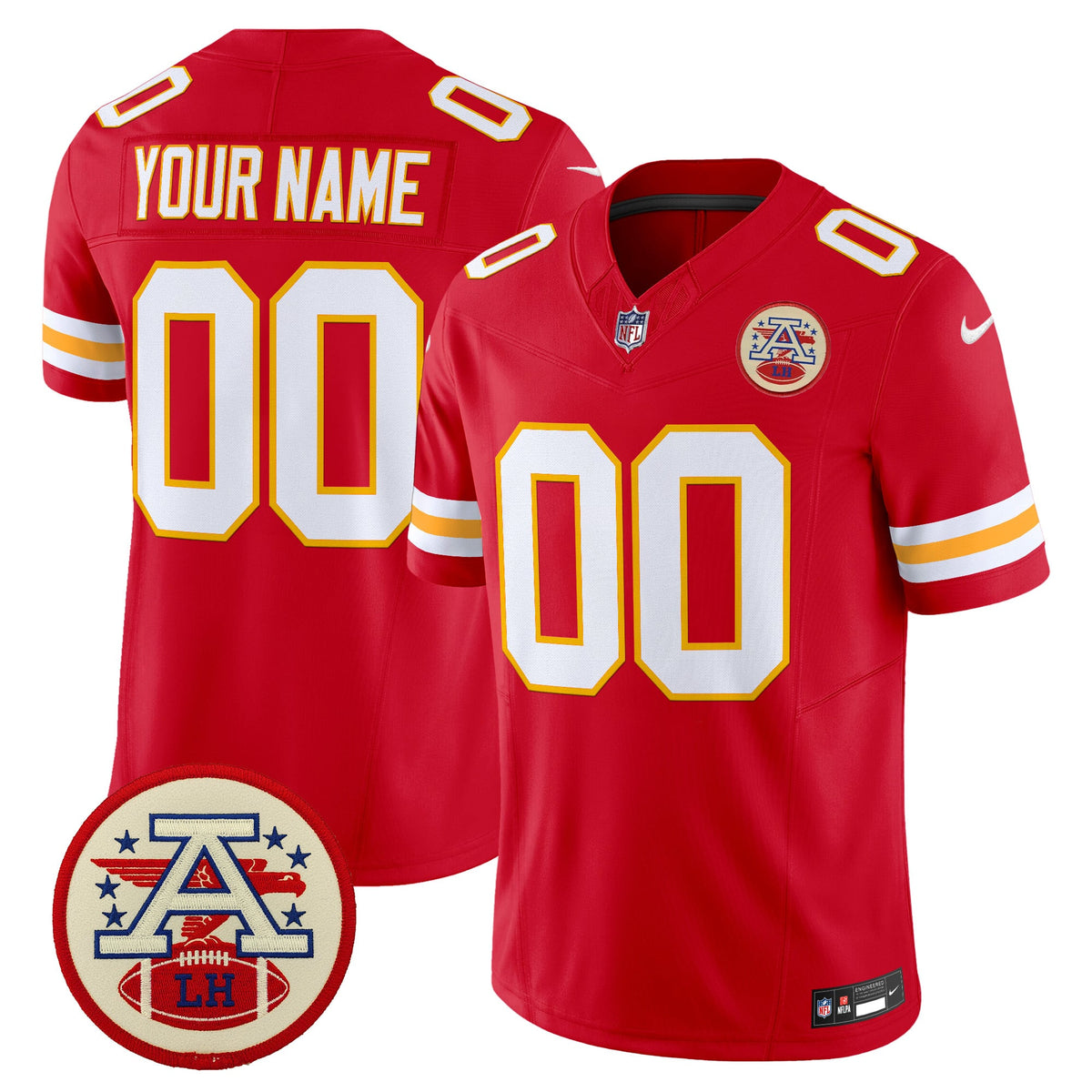 Chiefs 2026 Lamar Hunt Patch Vapor Limited Custom Jersey - All Stitched