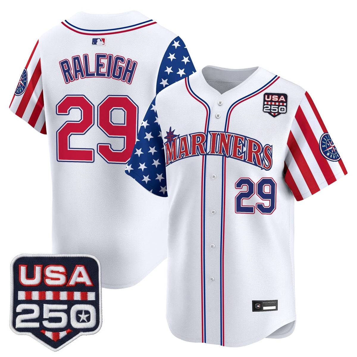 Men's Seattle Mariners "America250 Edition" Vapor Premier Limited Jersey - All Stitched