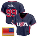 Women's Team USA World Baseball Classic Crop Top Baseball Jersey - All Stitched