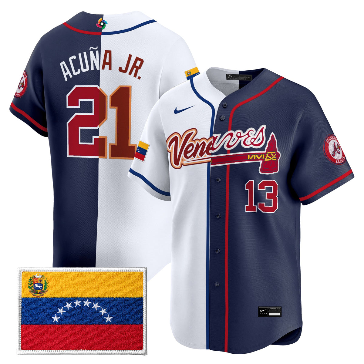 Team Venezuela World Baseball Classic x Pro Club Split Vapor Premier Jersey - All Stitched