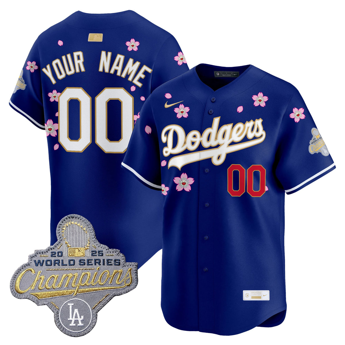 Los Angeles Dodgers "Tokyo Series x Gold Collection" Vapor Premier Limited Custom Jersey - All Stitched