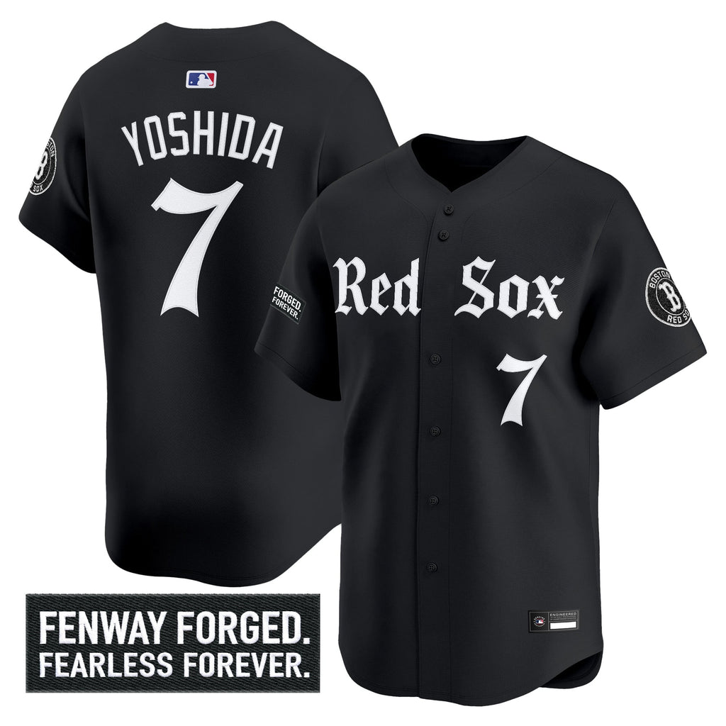 Men's Boston Red Sox 'Gothic Edition' Vapor Premier Limited Jersey - All Stitched