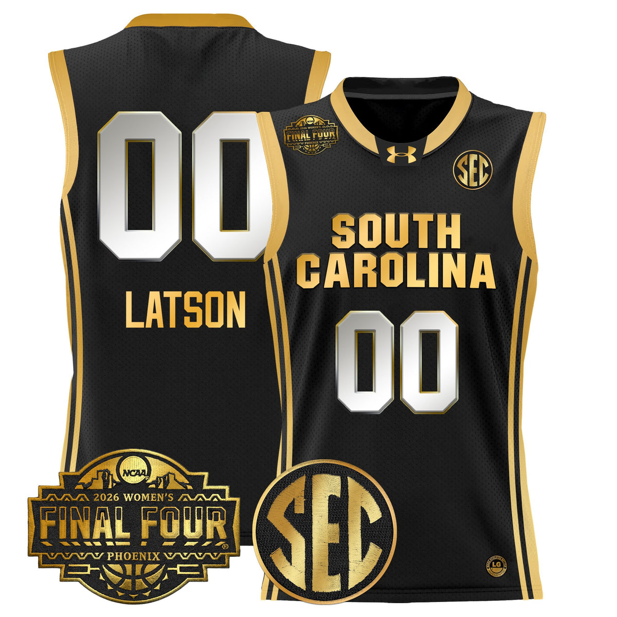 Men's Size South Carolina Gamecocks 2026 Women's Tournament Final Four Basketball Jersey - All Stitched