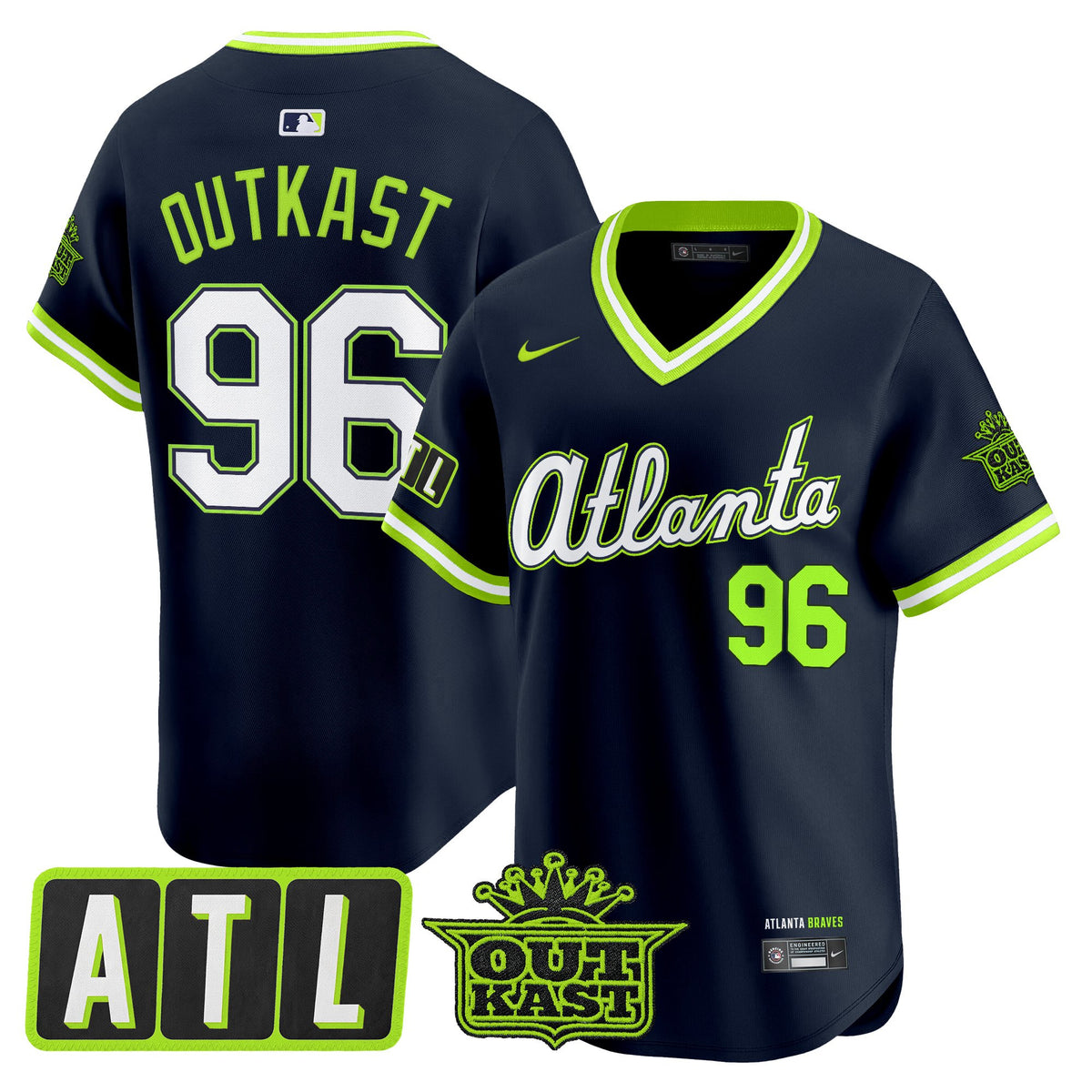 Men's Atlanta Braves 2026 City Connect x Outkast Vapor Premier Limited Jersey - All Stitched