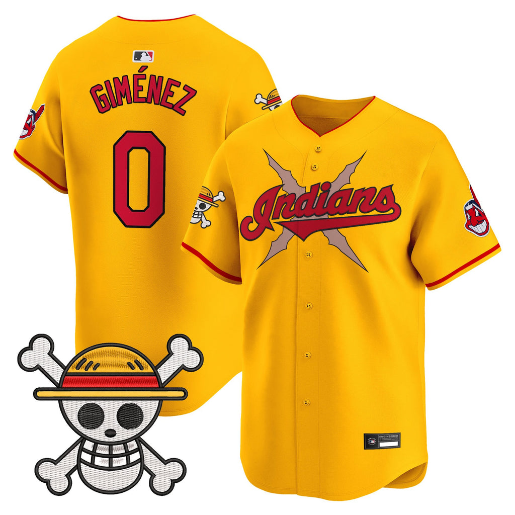 Men's Cleveland Indians x One Piece Vapor Premier Limited Jersey - Stitched