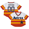 Women's Houston Astros Throwback Crop Top Baseball Custom Jersey - All Stitched