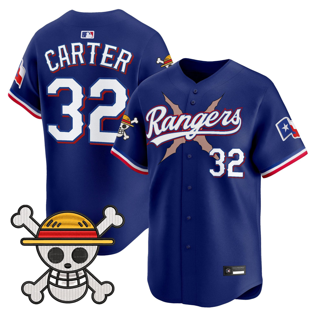 Men's Texas Rangers x One Piece Vapor Premier Limited Jersey - Stitched
