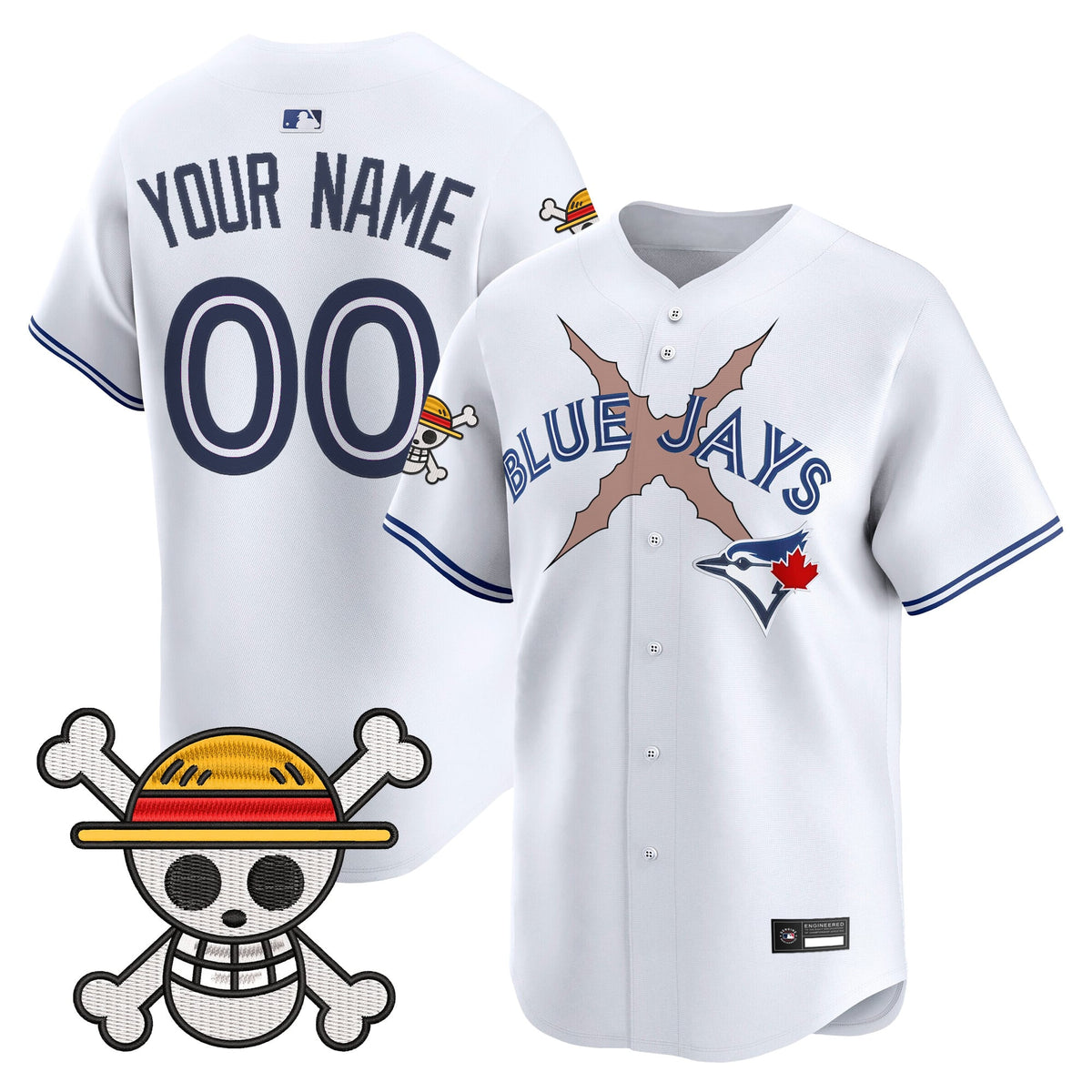Blue Jays x One Piece Vapor Premier Limited Custom Jersey - Stitched
