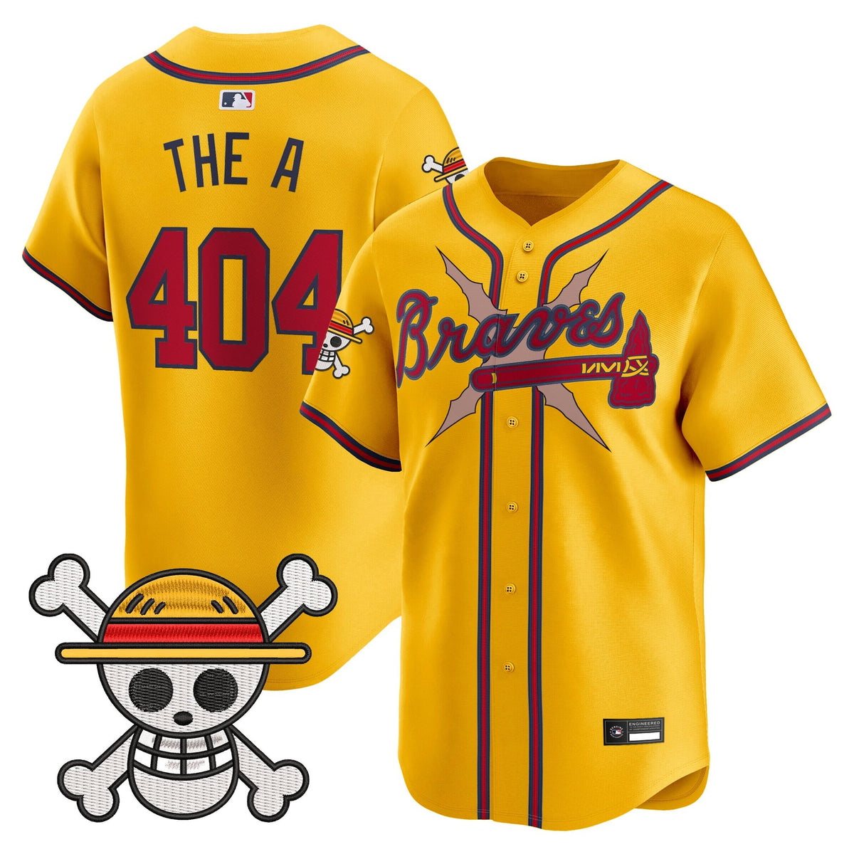 Men's Atlanta Braves x One Piece Vapor Premier Limited Jersey - Stitched