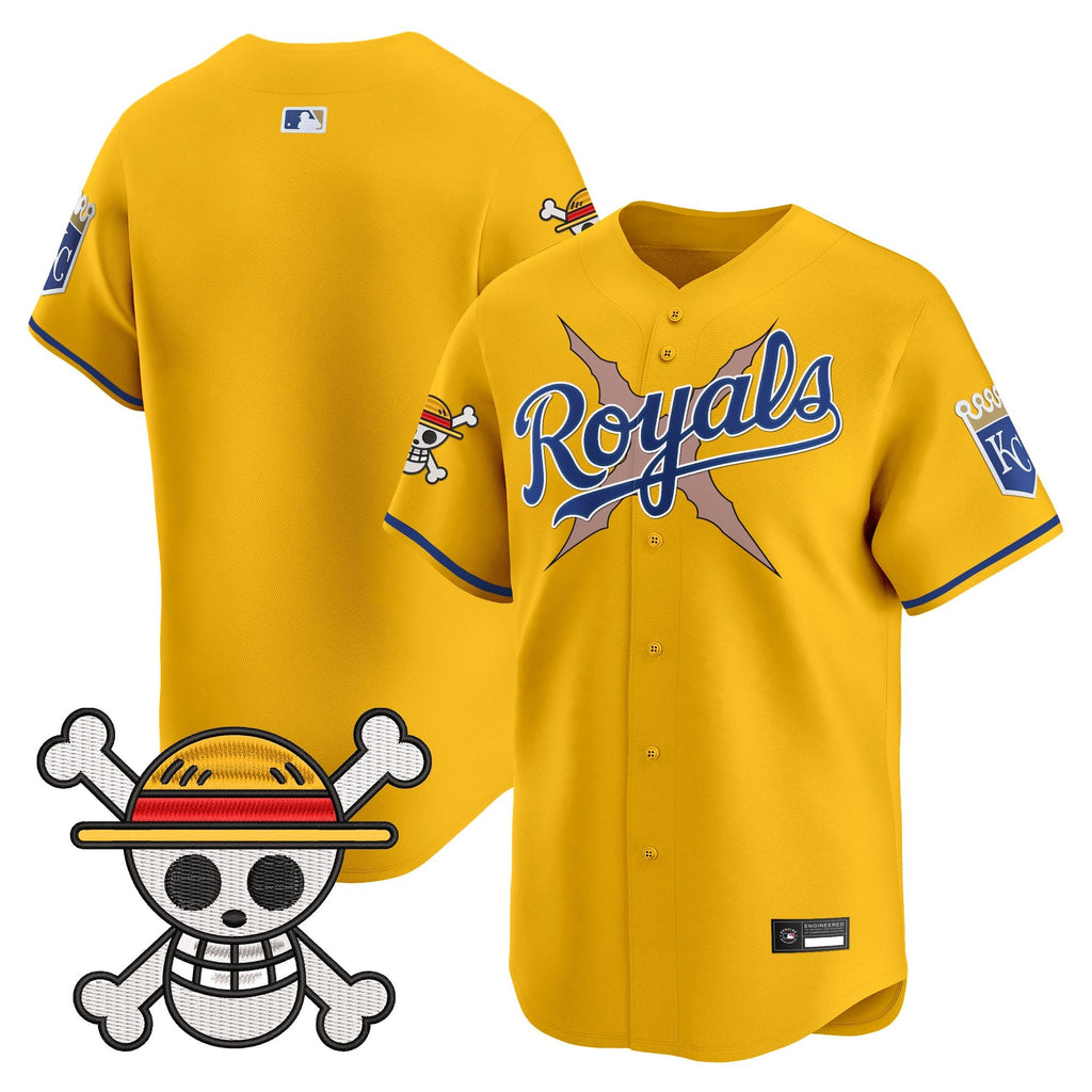 Men's Kansas City Royals x One Piece Vapor Premier Limited Jersey - Stitched