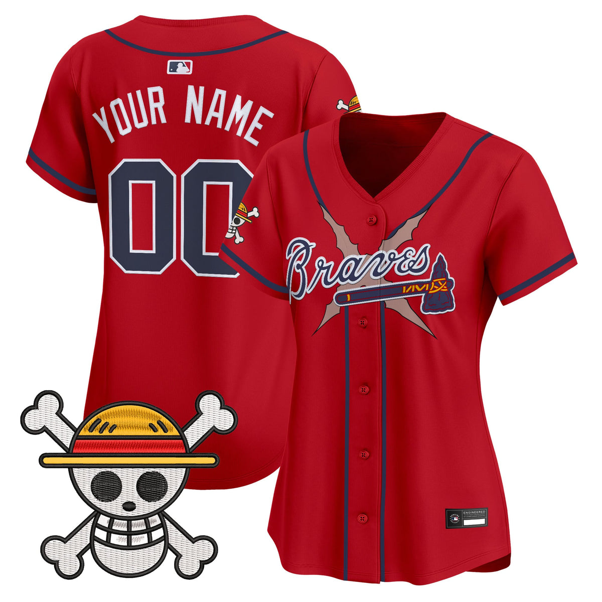 Atlanta Braves x One Piece Vapor Premier Limited Custom Jersey - Stitched