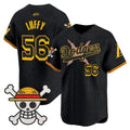 Men's Los Angeles Dodgers x One Piece x Mamba Vapor Premier Limited Jersey - Stitched