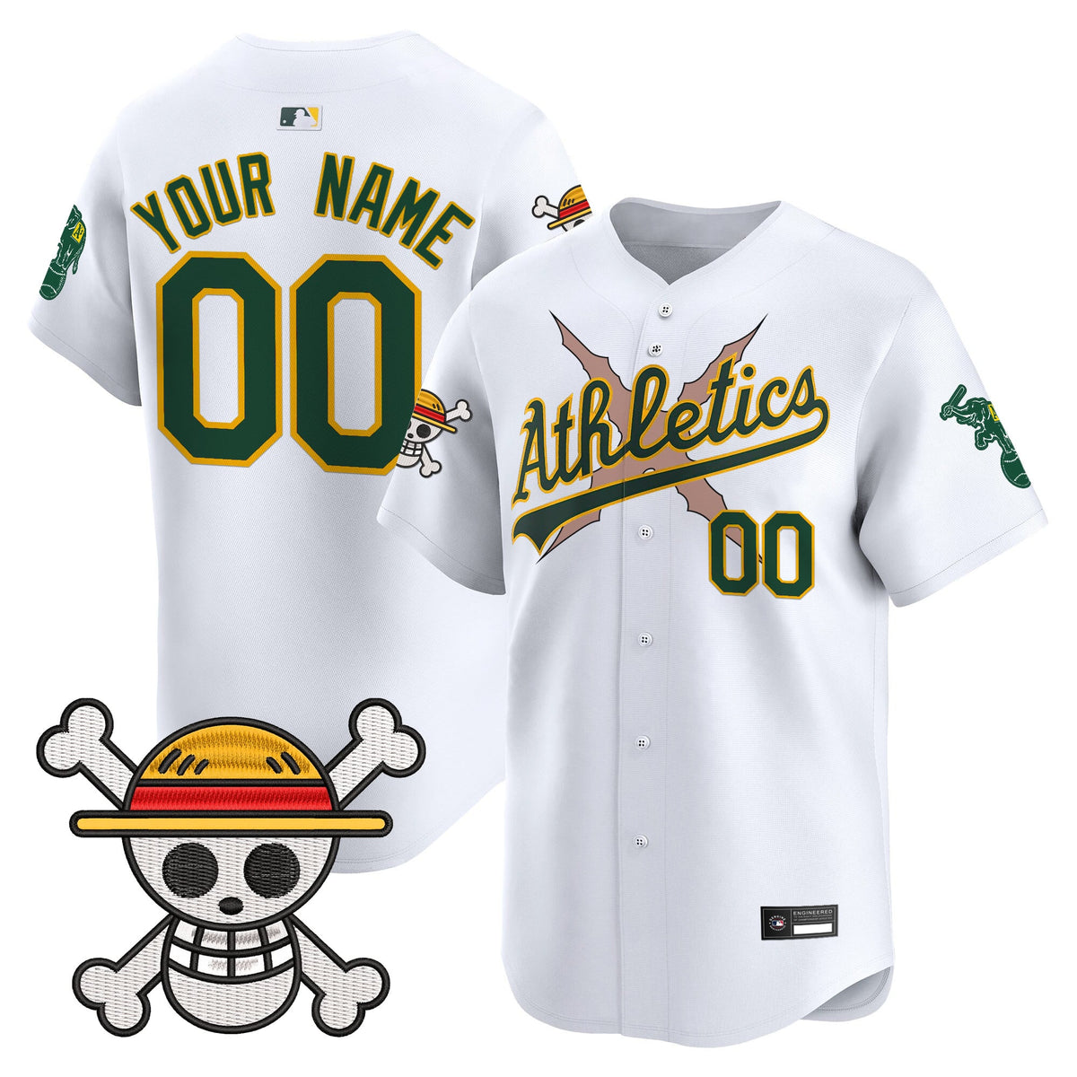 Athletics x One Piece Vapor Premier Limited Custom Jersey - Stitched