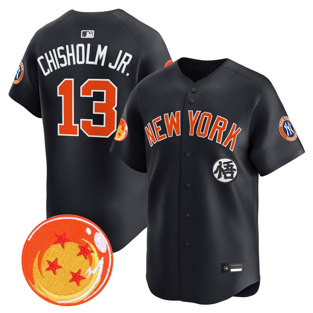 Men's New York Yankees x Dragon Ball Vapor Premier Limited Jersey - All Stitched