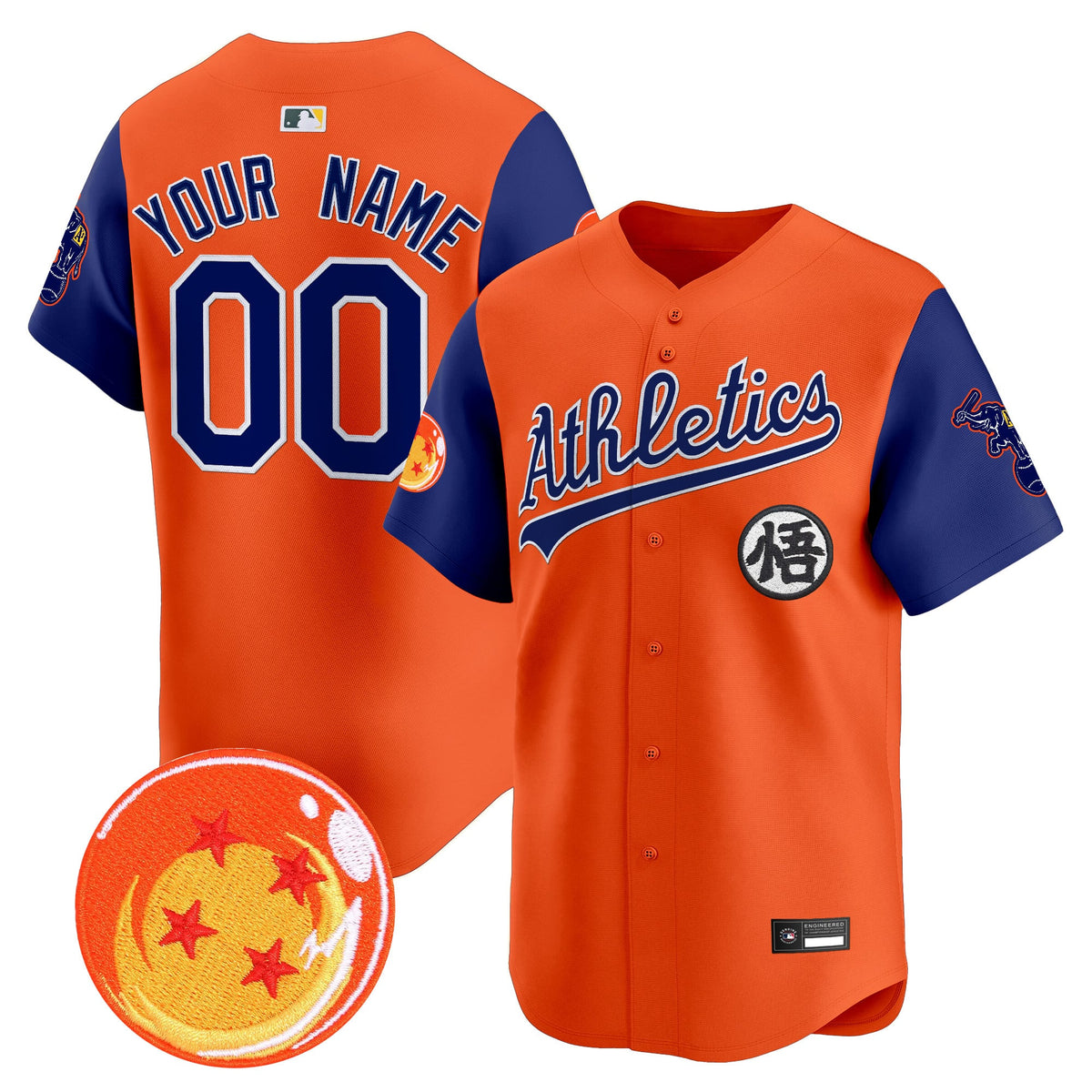 Athletics x Dragon Ball Vapor Premier Limited Custom Jersey - All Stitched