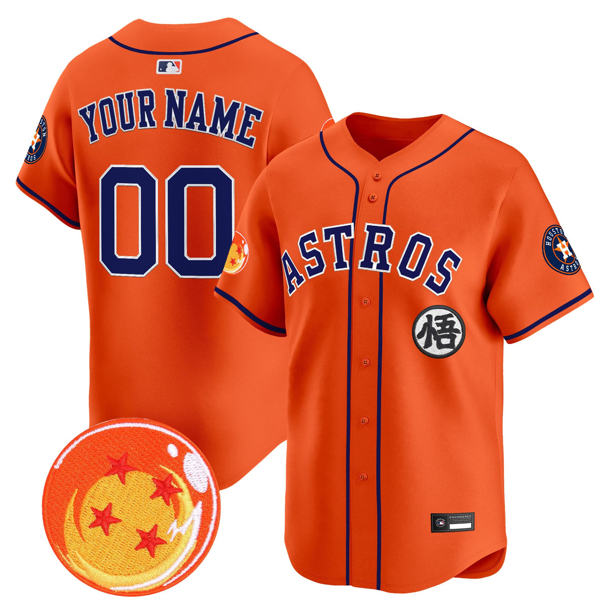 Houston Astros x Dragon Ball Vapor Premier Limited Custom Jersey - All Stitched