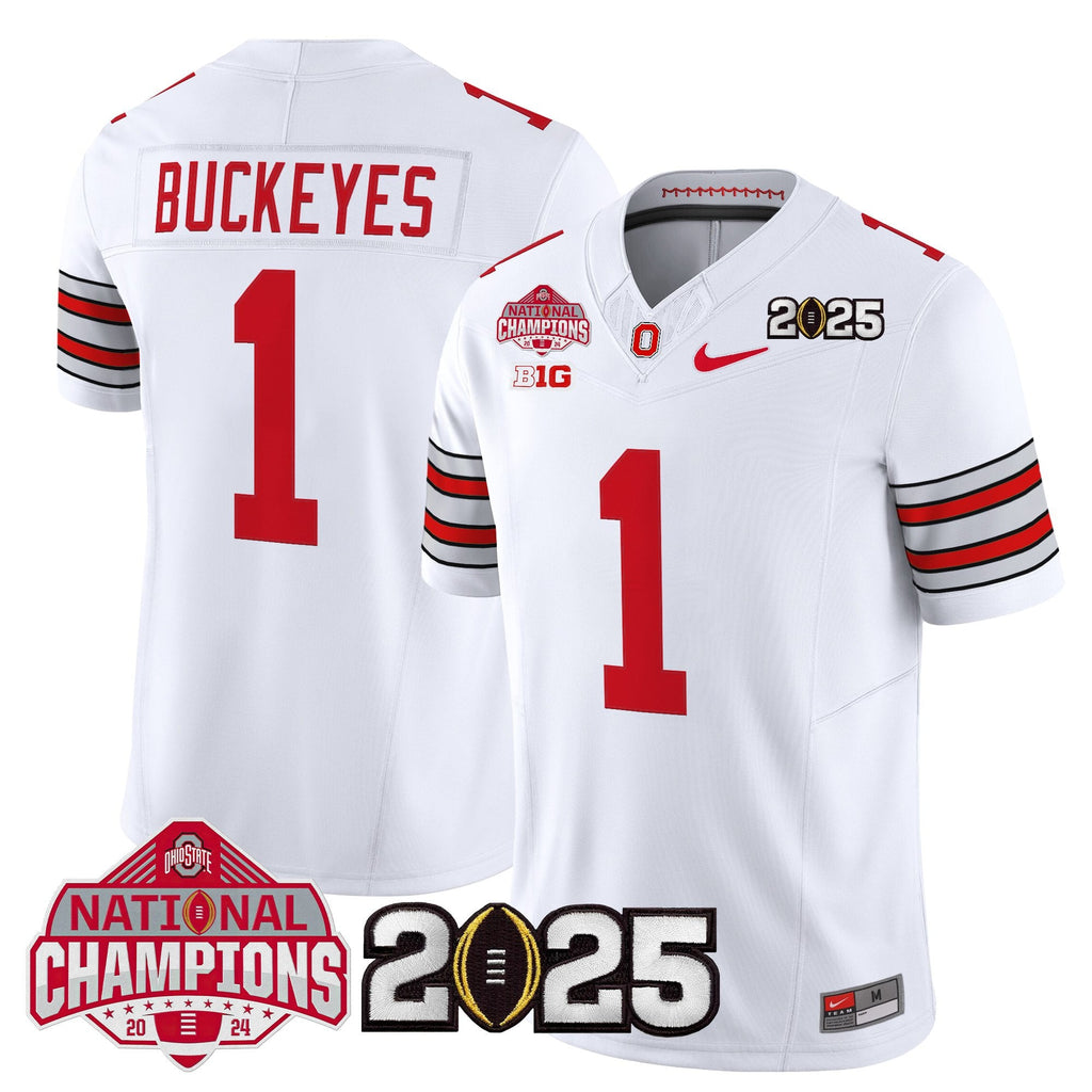 Men's Ohio State Buckeyes 2026 "Tunnel Vision" National Champions Patch Vapor Limited Jersey - All Stitched