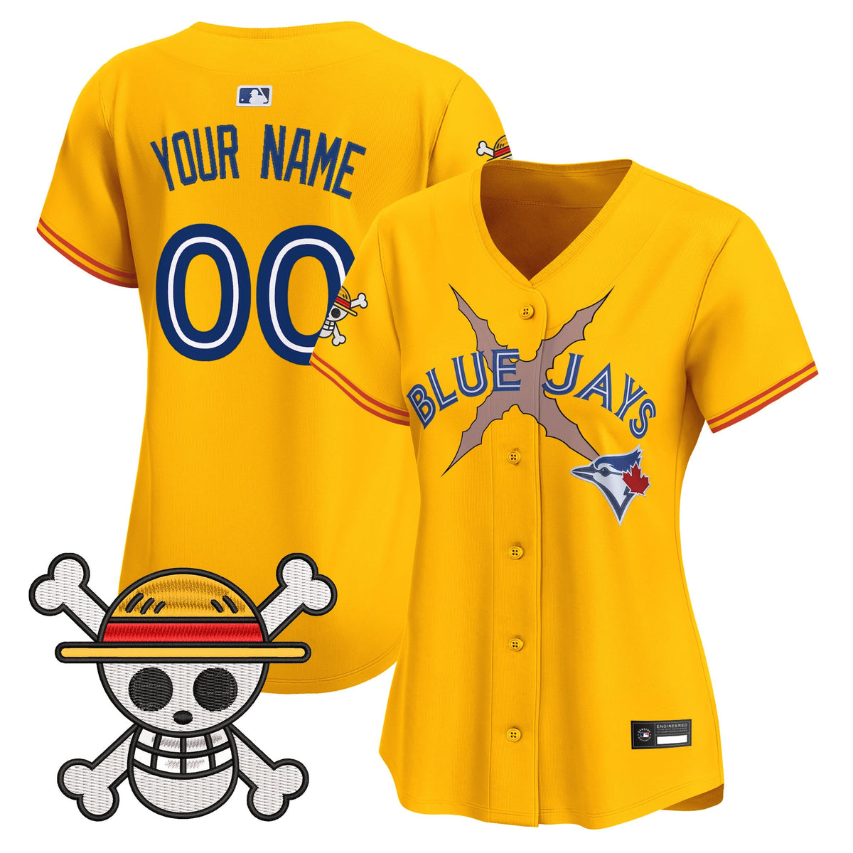 Blue Jays x One Piece Vapor Premier Limited Custom Jersey - Stitched