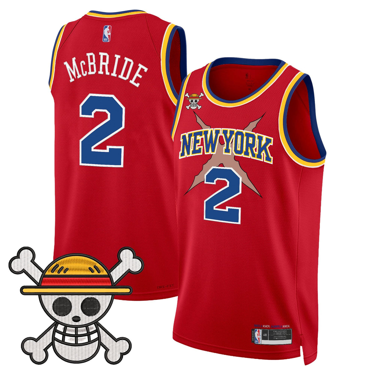Men's New York Knicks x One Piece Swingman Jersey- Stitched