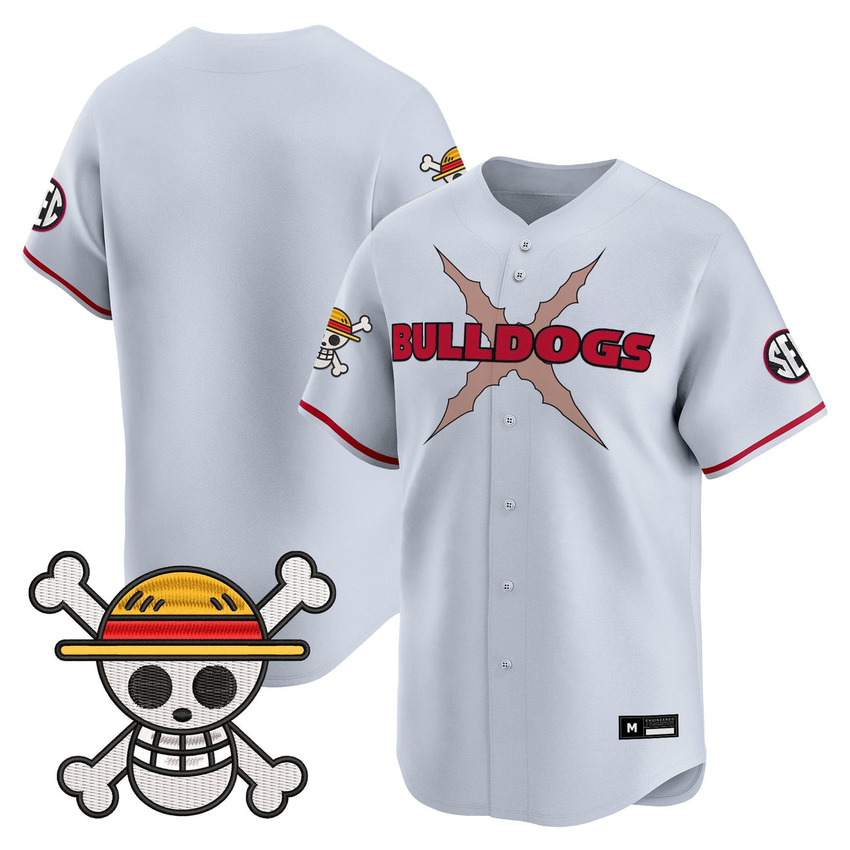 Men's Georgia Bulldogs Baseball x One Piece Vapor Premier Limited Jersey - Stitched